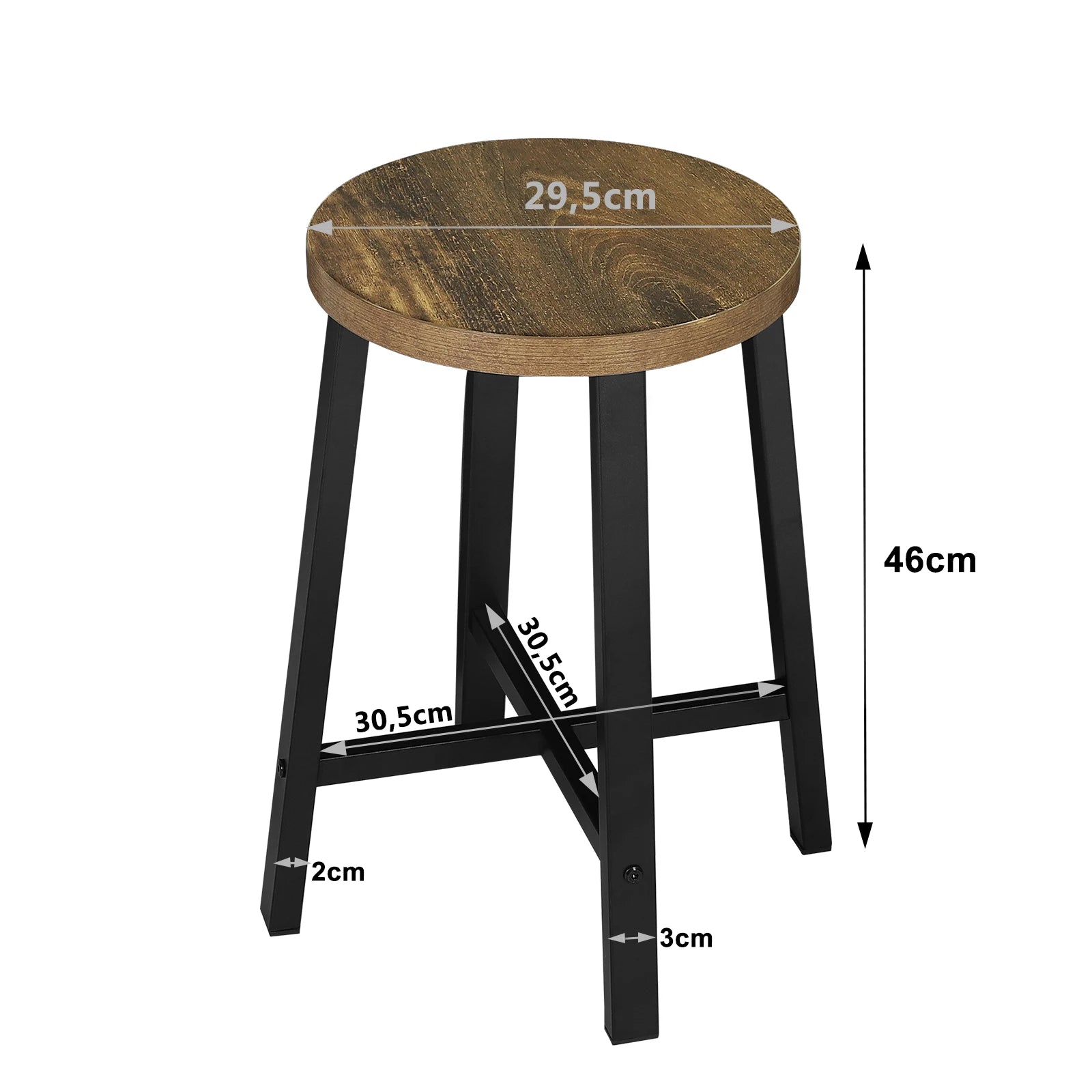 Tabouret vintage salle à manger taille
