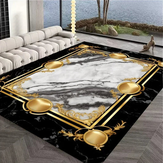 Tapis effet marbre vintage