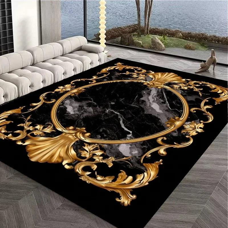 Tapis effet marbre vintage  motif 