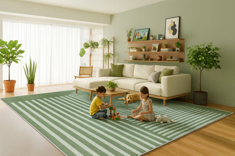 Tapis géant vintage enfants 