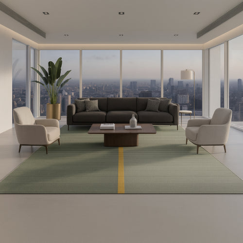 Tapis géant vintage plante