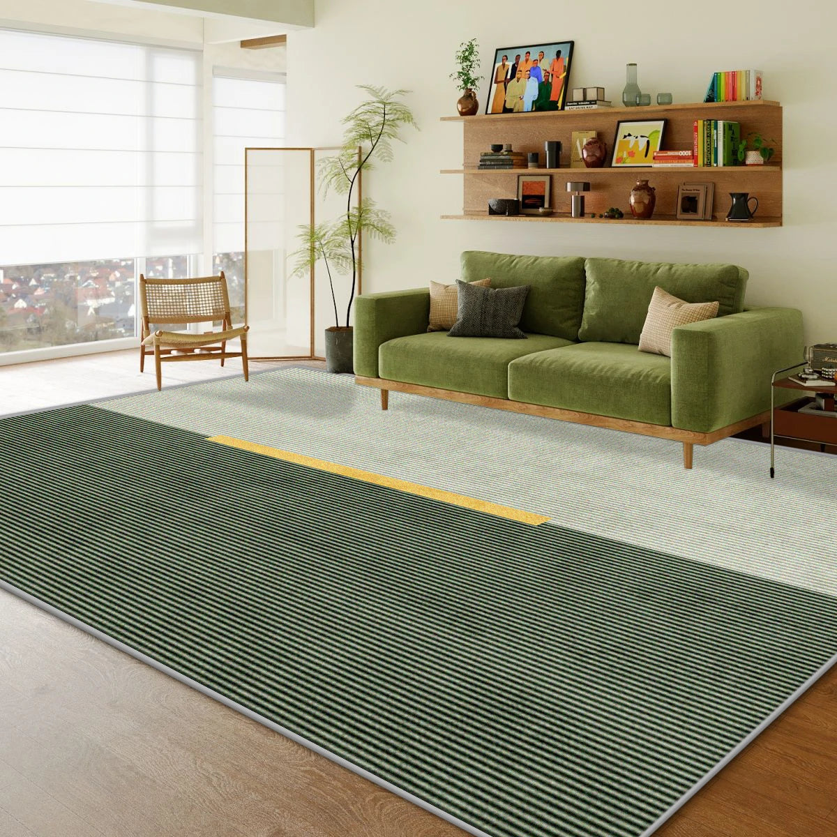 Tapis géant vintage salon 