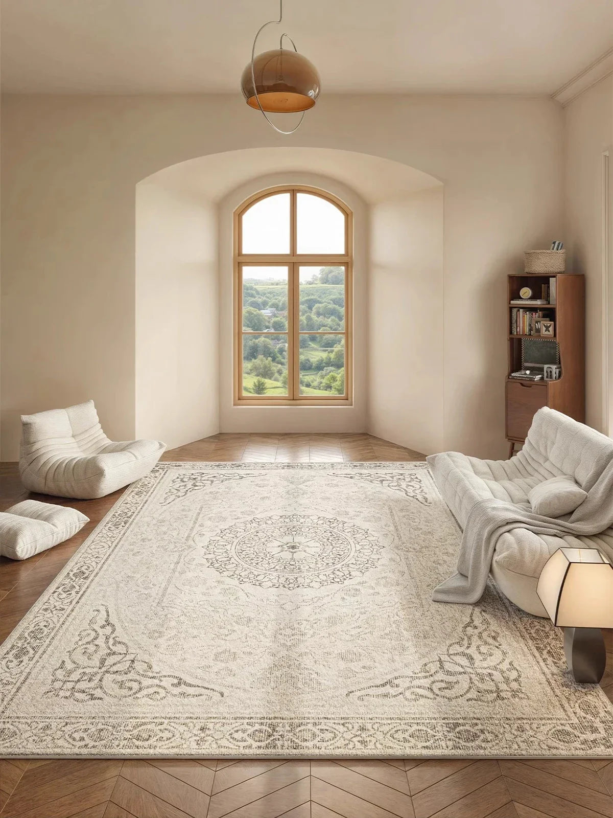 Tapis gris vintage