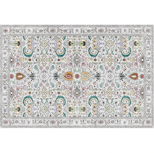 Tapis salon vintage crème