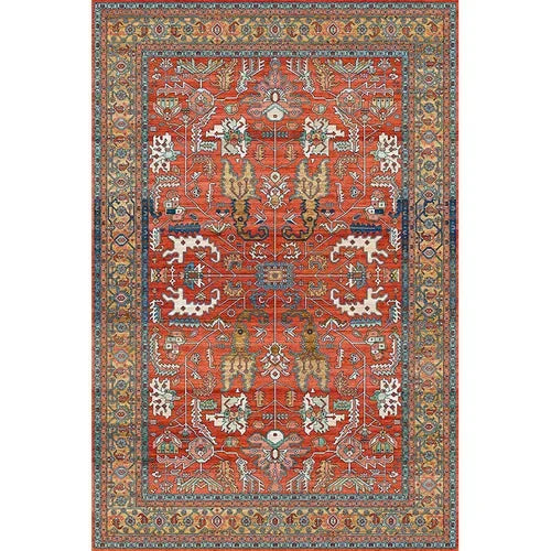 Tapis vintage 200 x 300 rouge orange
