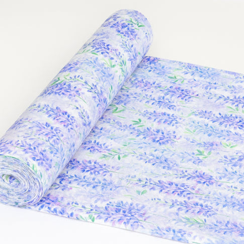 Tissu vintage annee 70 roulon bleu 