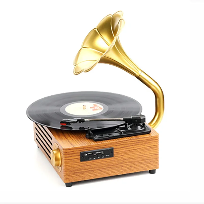 Tourne disque année 40 fond blanc