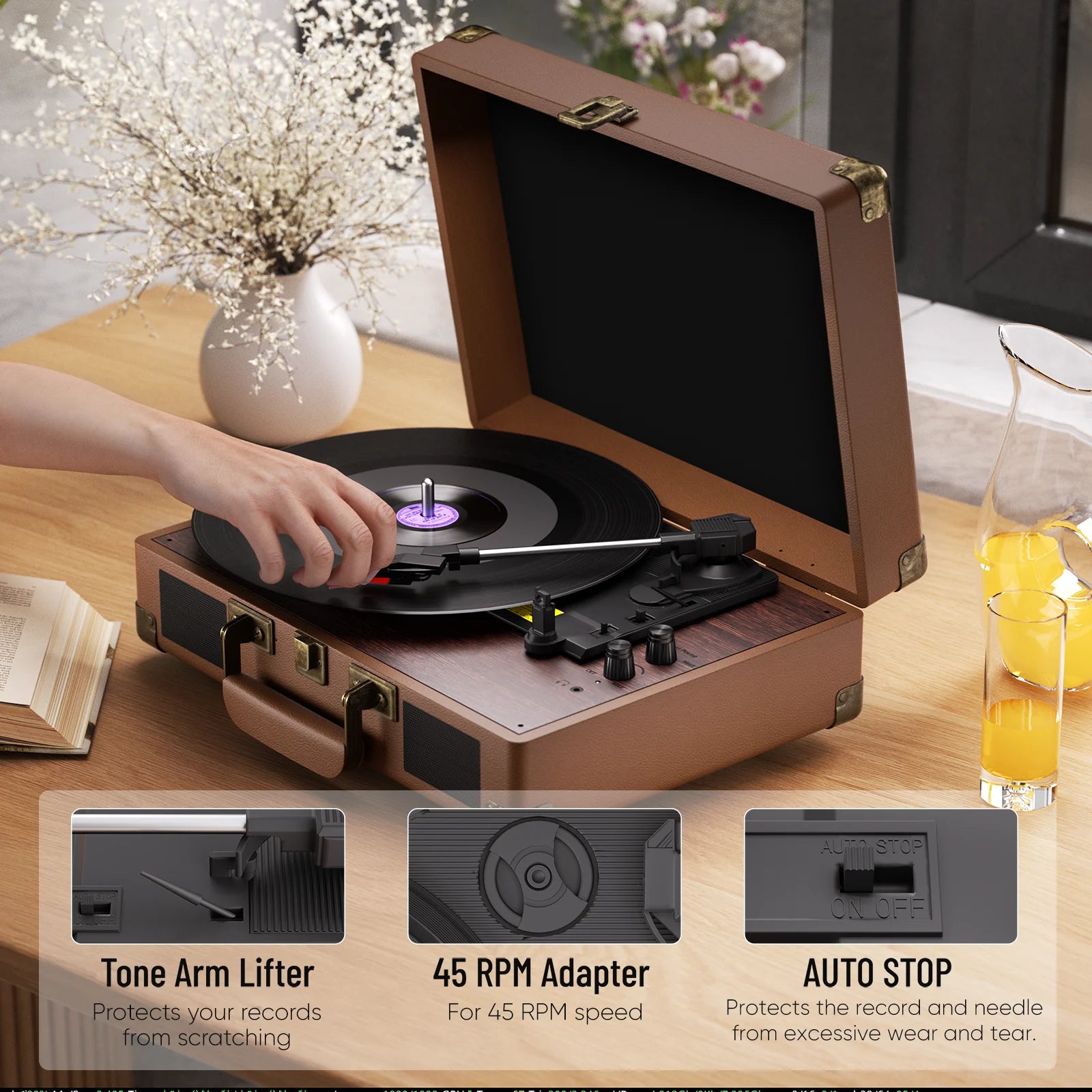 Tourne disque vintage option
