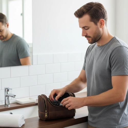 Trousse fourre tout vintage salle de bain 