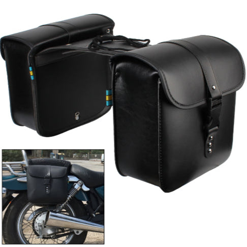 Valise moto vintage cuir