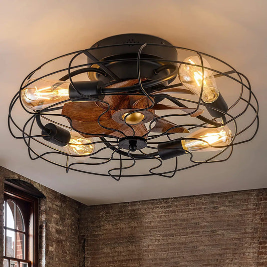 Ventilateur plafond vintage industriel