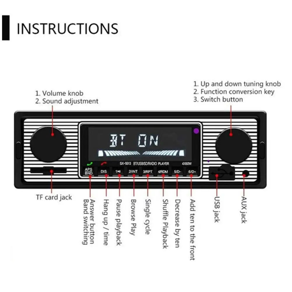 Vintage radio auto instructions