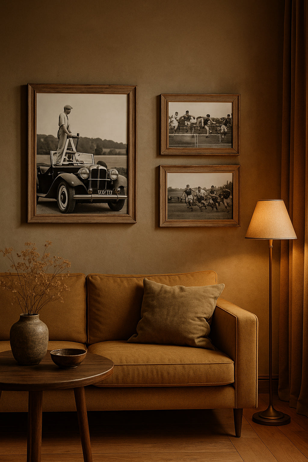 affiche sport vintage salon
