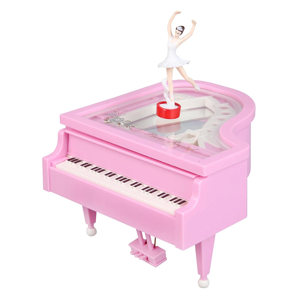 boite à musique danseuse vintage rose