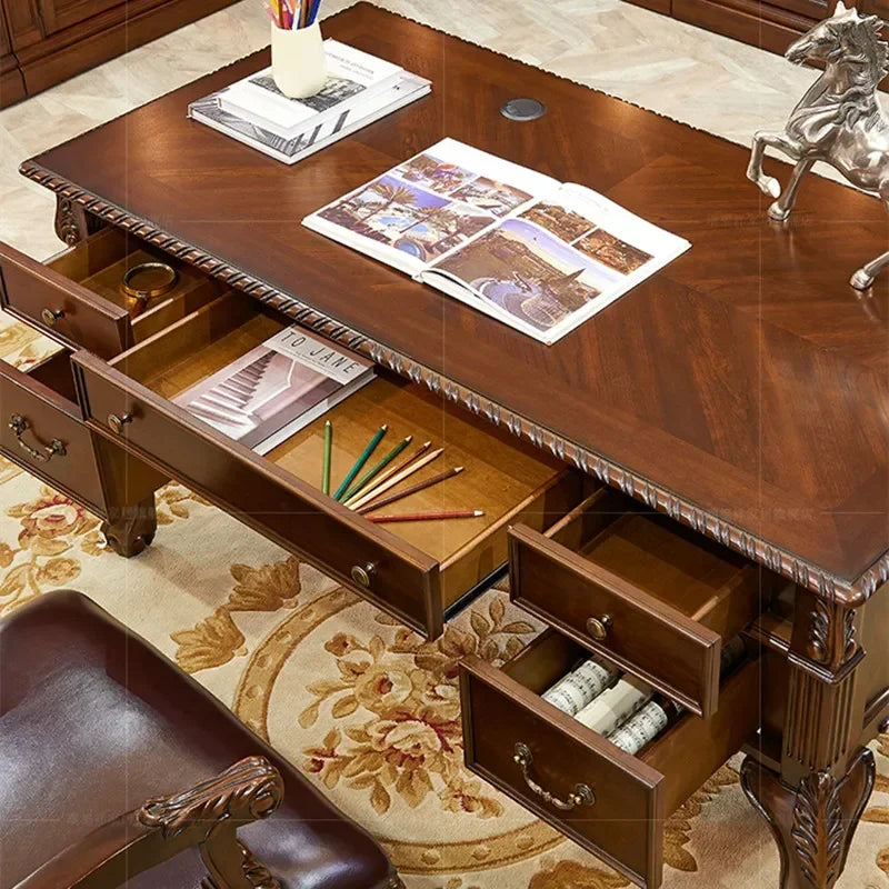 bureau vintage tiroirs