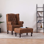 Fauteuil chesterfield cuir vintage - Vignette | StyleVintage™ 