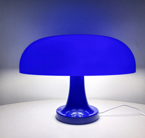 lampe champignon vintage bleu