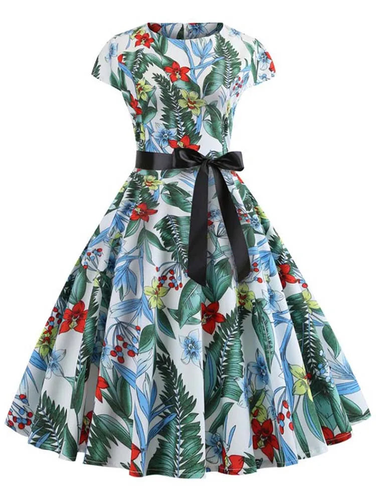 robe année 60 vintage fond blanc