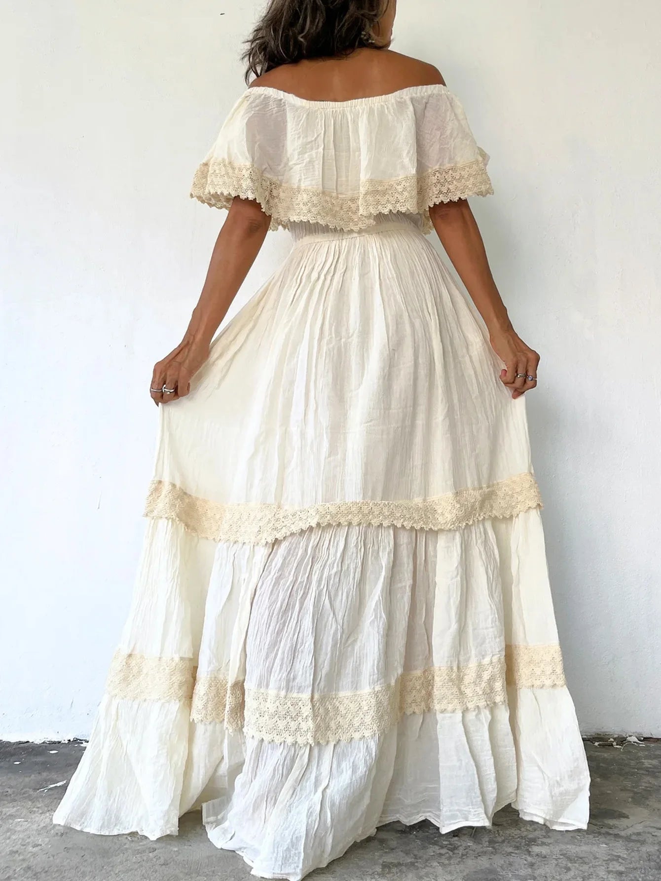 robe en dentelle rétro dos
