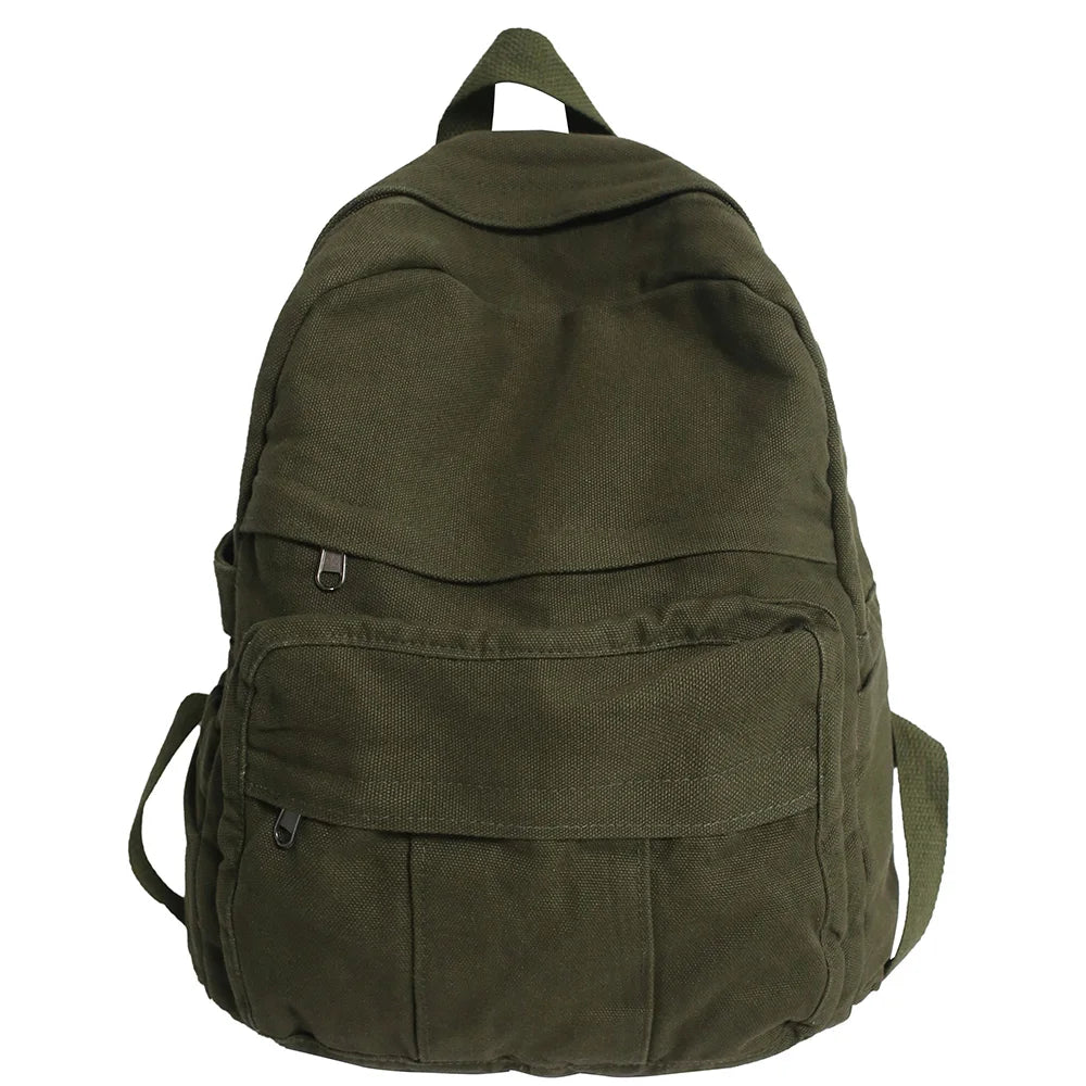sac à dos en tissu vintage vert