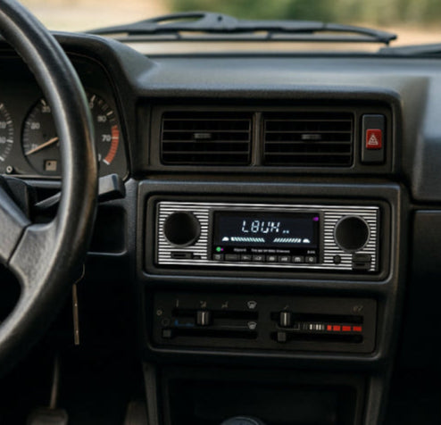 vintage radio auto tableau de bord